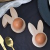Papierdrachen 4 Wooden Egg Cups – High-Quality Easter Decoration –