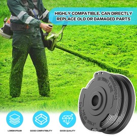 MUFUSHAN Pack of 4 grass trimmer spools, F016800351 grass trimmer thread spool, standard double autofeed spools, compatible with Bosch Advancedgrasscut 36, ART 36-36 LI, ART24/24+, ART 27/27+, ART