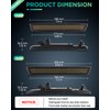 PWOBVZ Green LED Side Marker Lights for Dodge Challenger 2015-2023,