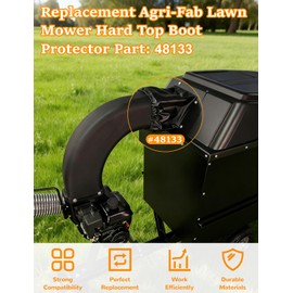 48133 Lawn Mower Hard Top Boot, Lawn Vac Parts for Agri Fab, Heavy Duty PVC Coated Mesh Fabric Hard Top Boot Compatible with Agri-Fab Mow-N-Vac 45-0540 501885 501886 Chip-N-Vac 502492 502493 502494