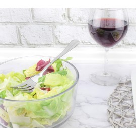 Serving Spoons & Large Serving Forks Set (4 pack, 2 of each); Buffet & Banquet Style Elegant Classic Serving Utensils, Durable Stainless Steel w/Mirrored Finish (4-piece set)