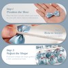 LiBongTa Small 2 Inch Twist Tie Pre-Made Satin Dusty Blue