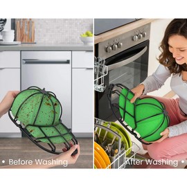 Forreen Cap Washer Washing Machine, Pack of 3 Hat Washer for Baseball Caps, Stable Anti-Deform Cap, Washing Machine Shape for Washing Machine or Dishwasher