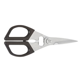 Miyabi Kitchen Shears, Precisely Sharpened Stainless Steel Blades, Long Lasting Sharpness, Smooth Cutting Accuracy, Handles Designed for Comfort, Screw Cap and Bottle Cap Opener, Made in Japan