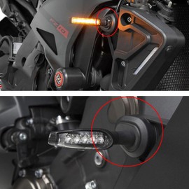 LQMY Accessories 4 Pcs Black Motorcycle Turn Signal Adapter Spacers for Y.amaha FZ 09 MT09 MT07 2014-2022 Tenere 700 2019-2021 Tracer 900 FJ09 2015-2018 XSR 900 2016-2018