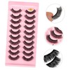 10Pairs Curly False Eyelashes Natural Wispy Lashes for Everyday Wear