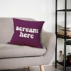 Mancheng-zi Funny Scream Decor, Scream Pillow Covers 18x18, Fun Pillows,Fun