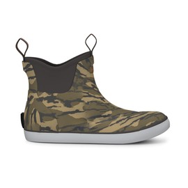 HUK Men's Rogue Wave Shoe, High-Performance Fishing & Deck Boot Rain, Camo-Mossy Oak Bottomland, 9