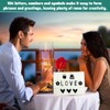 CAREDGO Pack of 104 Light Box Letters, LED Lightbox Alphabet