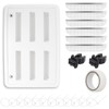 RV Refrigerator Lower/Upper Mount Vent Cover with Screen, 23-1/8" W