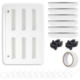 RV Refrigerator Lower/Upper Mount Vent Cover with Screen, 23-1/8" W x 15" H, RV Vent Cover Replacement for Camper Trailer