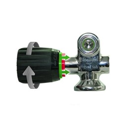 The Vindicator Visual Safety Tank Valve Air On/Off Color Indicator for Scuba Diving Cylinder (Model 4 Black)