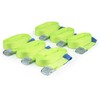 6 x Clamp Lock Straps, Lashing Straps, for up to