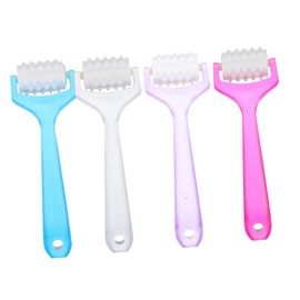 WOONEKY Manual Beauty Massage Device 4pcs Facial Roller Massager Skin Care Roller Tools Random Color