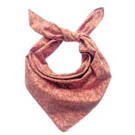 AVKA Studio 100% Cotton Unisex Bandanas for Men & Women, Orange Bandana, 22 Inch Large Size, Cotton Bandanas For Men, Multipurpose 2 Piece Pack