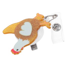 Operitacx Cute Chicken Retractable Badge Reel Alligator Clip for Nurses Doctors Medical Students and Teachers Unique Design for Id Badge Holders
