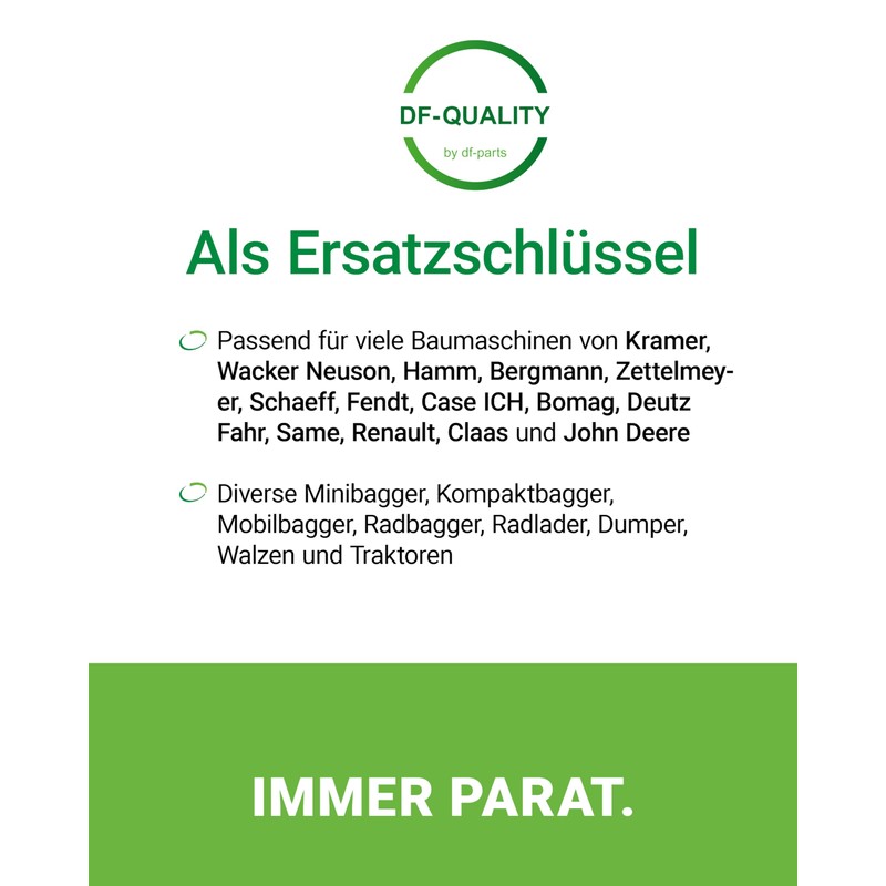 Universal Key 14603 Construction Machine Key Ignition Key for Construction