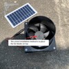 10W 12V Solar Powered Exhaust Fan for Round Pipe ABS