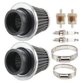 Carbhub 2 Pack 38mm Air Filter 1.5 Inch Filter for GY6 QMB139 139QMA 49cc 50cc 70cc 90cc 110cc 125cc 150cc 200cc XR50 CRF50 XR CRF SDG SSR Dirt Pit Bike Moped Scooter Go Kart Motorcycle ATV Quad