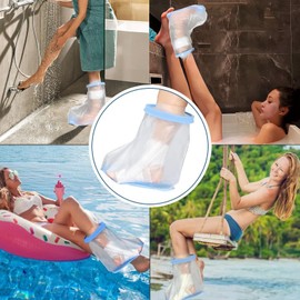 Aulnflate Waterproof Cast Covers for Shower Leg - Durable and Non-Slip Shower Foot Cover,Reusable Leg Cast Cover for Showering,Ideal for Injury Recovery and Protection