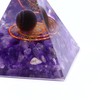 CrystalHola 1.96Inch Orgone Pyramid Flower of Life Orgonite Money Healing