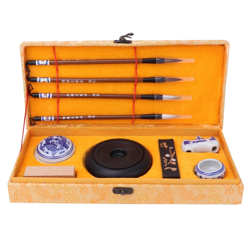 Chinese Traditional Calligraphy Set Four Treasures of the Study Brush