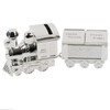 Silver Plated Train Money Box, Tooth & Curl Carriages- Baby
