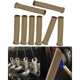 Funda protectora contra el calor para cables de bujía - 8 piezas 2500° Botas protectoras para cables de bujía, cubierta de protección térmica de bujía de 6 pulgadas de reemplazo para LS1