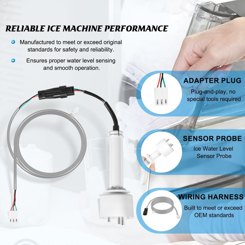 000016053 Ice Water Level Sensor Probe Kit with Harness Replacement