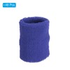 PATIKIL 48 Pack Sports Wristbands Sweat-absorbent Cotton Wristbands for Tennis,