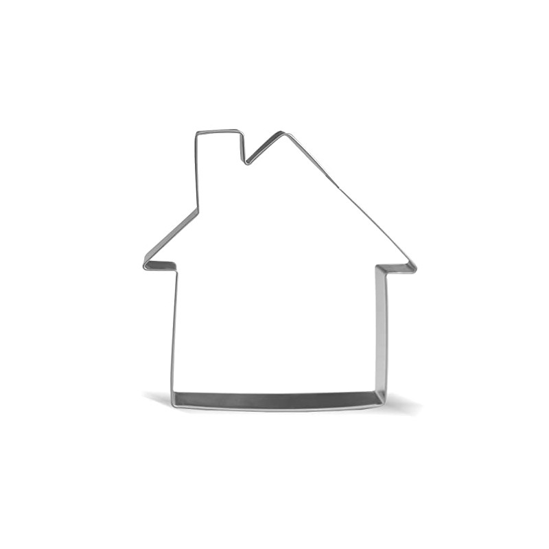 Keewah House Cookie Cutter, 4.5”, Stainless Steel