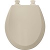 Bemis 500EC-062 is a Round Molded Wood Toilet Seat Closed