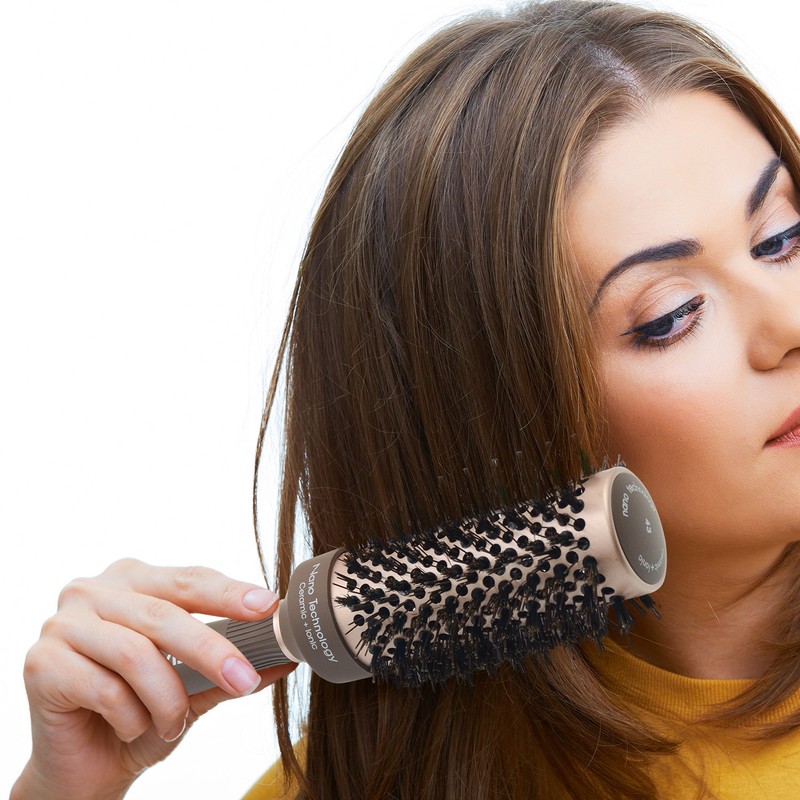 FIXBODY Hair Brush, Round Brush for Blow Drying, Curling, Styling,