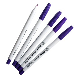 HAND Premium Air/Water Erasable Purple Fabric Marker Pen - Pack of 5