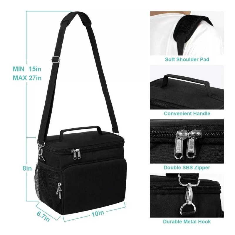 Psqme Lonchera Térmica Reutilizable Para Hombre, Mujer