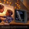 Shanrya Reloj termómetro, Reloj de Ducha, Resistente al Agua, Pantalla