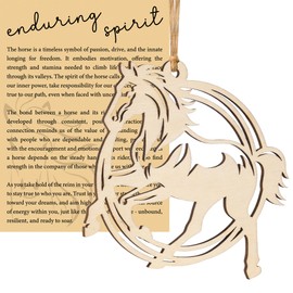 Horse Ornaments for Christmas Tree 2024, Wood Horse Ornament 2024 with Story Card, Equestrian Christmas Ornament for Girls, Just Girl Who Loves Horses, Christmas New Year Horse Gifts for Women