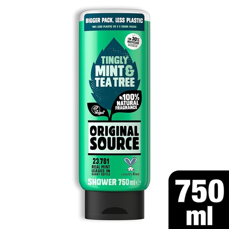 Original Source Mint & Tea Tree Shower Gel, 100 Percent