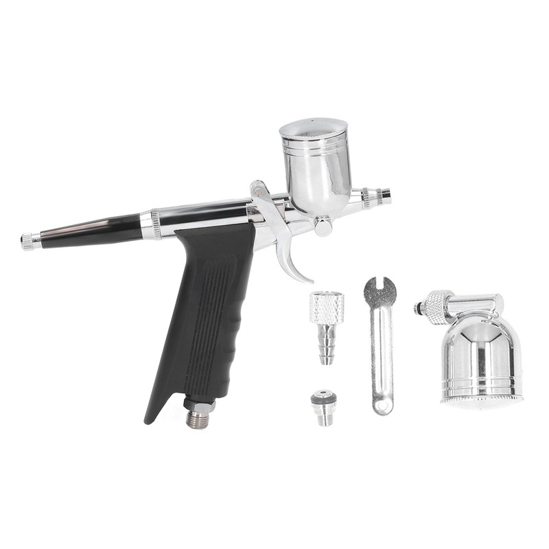 Air Paint Spray Gun Dual Action Trigger Gravity Feed Airbrush