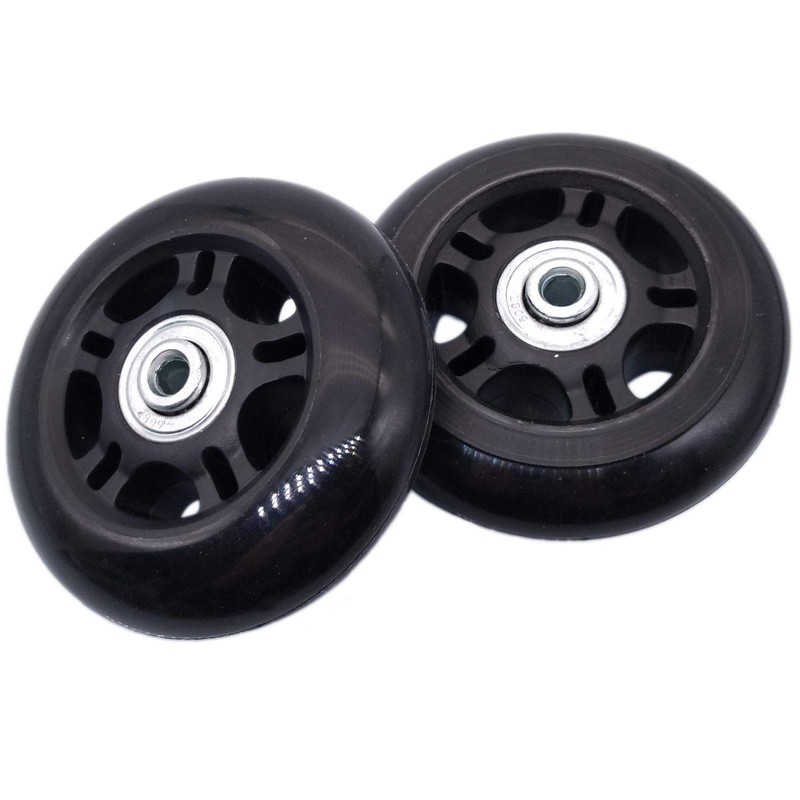 2Set OD 80mm Luggage Suitcase Replacement Wheels Axles Repair Wrench