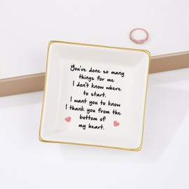 Thank You Gift for Women Friends Teacher Coworker Retirement Gifts for Coworker Women Inspirational Ceramic Trinket Tray Farewell Gift for Colleague Leaving Job