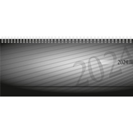 rido/idé Weekly Calendar Septant 2024 2 Pages = 1 Week Sheet Size 30.5 x 10.5 cm Anthracite