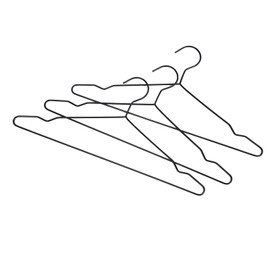 Aueabc 20 Pack Black Metal Suit Hanger Wire Hanger Space Saving Clothes Hanger for Dress, Shirts, Slacks,Jackets, Pants