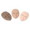 3PCS Eyelash Mannequin Head Removable Replaced Eyelids Eyelash Practice Head