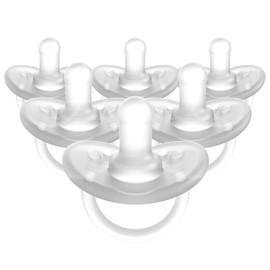 Evenflo Balance + Chupete cilíndrico (0 meses +, 6 unidades, transparente)