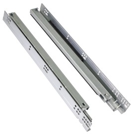 Pair of DTC 12" (305mm) Undermount Drawer Slides for 5/8”(16mm) Thick Drawer Boxes, Silent Undermount Drawer Glides, Full Extension, Soft-Close