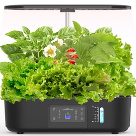 Hydroponics Growing System,BHTNYOO-13 Pods Indoor Herbs Garden Gardening Kit with Multi-Mode Adjustable Height LED Grow Lights,Automatic Water Pump Timer (LCD Touch Screen)