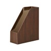 Sekisei WDS-8650-45 Box File A4 Vertical WOODS Style Dark Brown