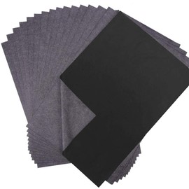 100 Sheets A4 Black Carbon Paper Transfer Paper,Graphite Copy Paper Sheet Water-Soluble Tracing Paper for Hand Copy Art Craft Tracing Drawing Wood Paper Canvas Cloth Fabric Sewing