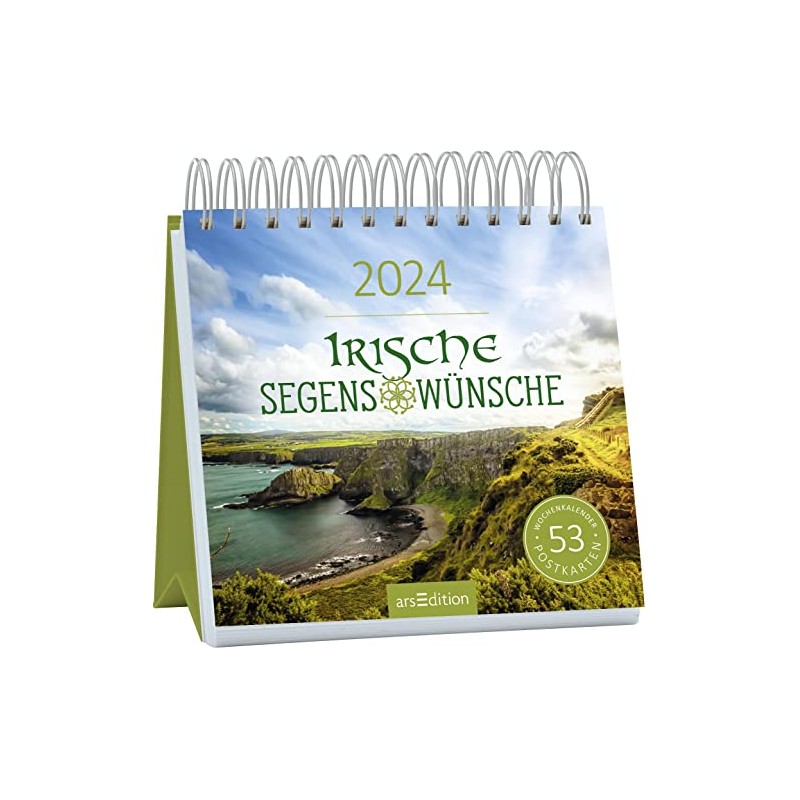 Postkartenkalender Irische Segenswünsche 2024